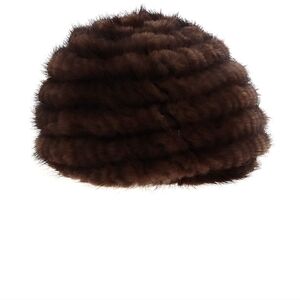 100% Mink Fur Beanie Hat.